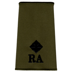 RA Officer Rank Slide Olive