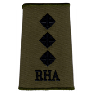 RHA Officer Rank Slide Olive